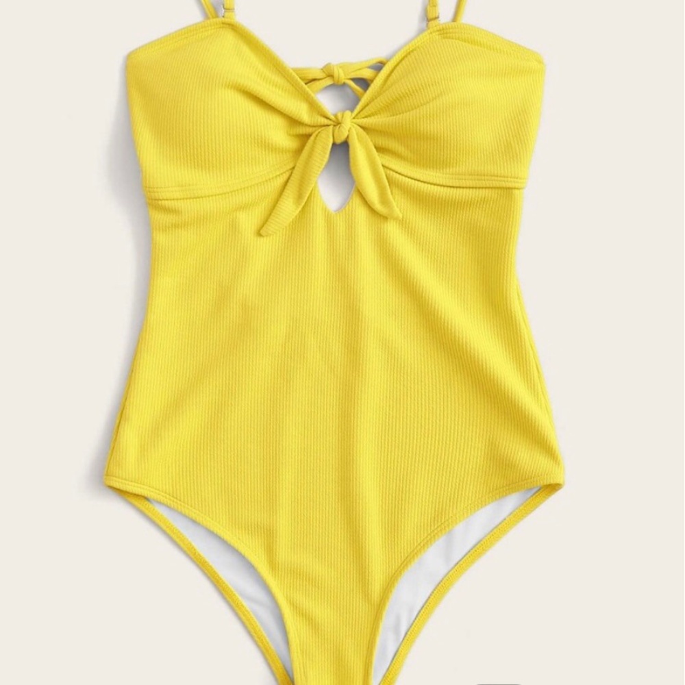 Brand New Ribbed One Piece Bathing Suit